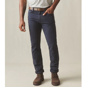 American Giant Roughneck Work Pants Straight Stretch Canvas Navy Mens 32W NWOT